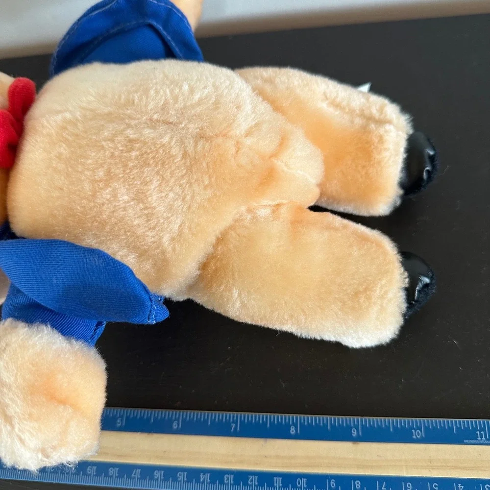 Vintage 1997 Looney Tunes Porky Pig Plush 9 inch ACE Play-By-Play Blue Jacket